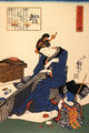 A seated woman sewing a kimono.jpg